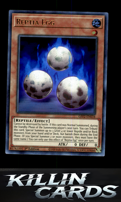 1st Edition Reptia Egg GFP2-EN034 YuGiOh Ultra Rare Ghosts From the Past: The 2n