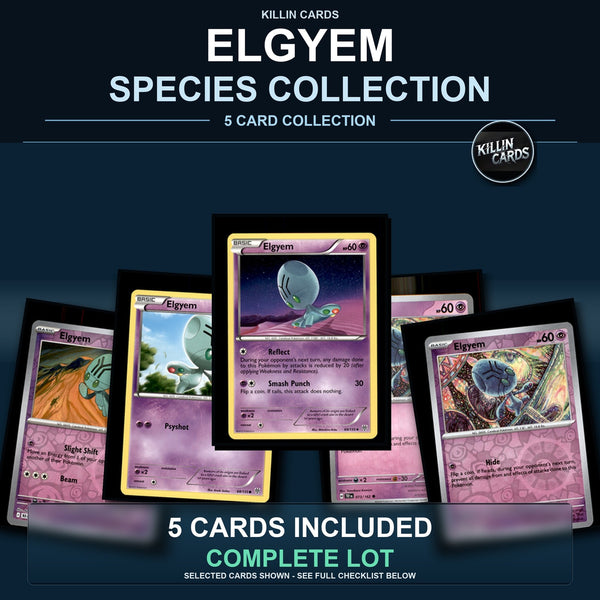 Pokemon TCG Elgyem Species Collection 5 Different Cards