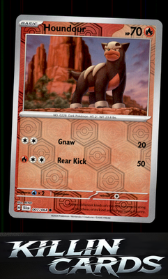 Reverse Holofoil Houndour 007/064 Pokemon Common SV: Shrouded Fable Card NM