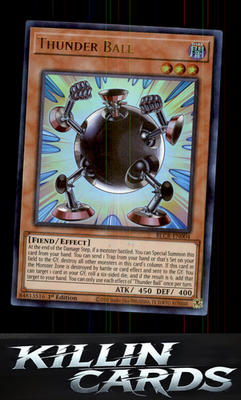 1st Edition Thunder Ball BLCR-EN004 YuGiOh Ultra Rare Battles of Legend: Crystal