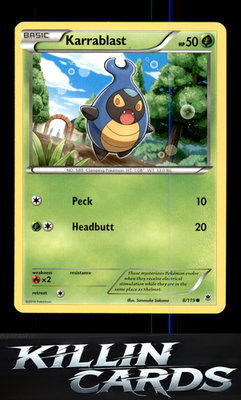 Karrablast 8/119 Pokemon Common XY - Phantom Forces Card LP