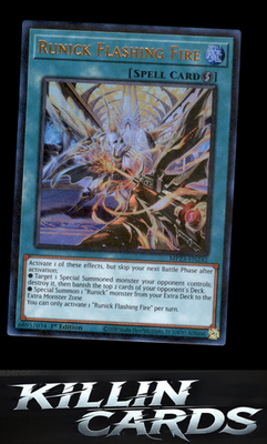 1st Edition Runick Flashing Fire MP23-EN242 YuGiOh Ultra Rare 25th Anniversary T