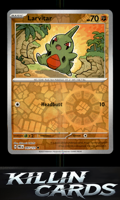 Reverse Holofoil Larvitar 047/131 Pokemon Common SV: Prismatic Evolutions Card N