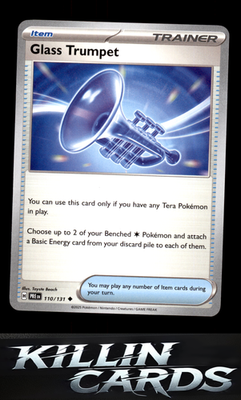 Glass Trumpet 110/131 Pokemon Uncommon SV: Prismatic Evolutions Card NM