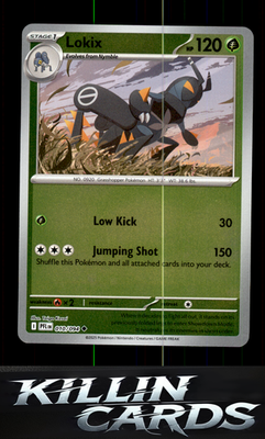 Reverse Holofoil Lokix 010/094 Pokemon Uncommon ME02: Phantasmal Flames Card NM