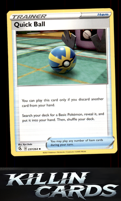 Quick Ball 237/264 Pokemon Uncommon SWSH08: Fusion Strike Card NM