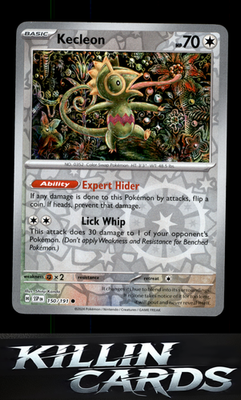 Reverse Holofoil Kecleon - 150/191 150/191 Pokemon Common SV08: Surging Sparks C