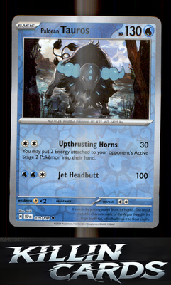 Reverse Holofoil Paldean Tauros - 039/191 039/191 Pokemon Uncommon SV08: Surging