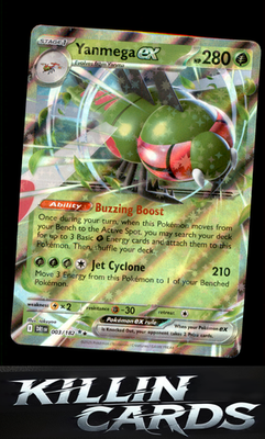 Yanmega ex - 003/182 003/182 Pokemon Double Rare SV10: Destined Rivals Card NM