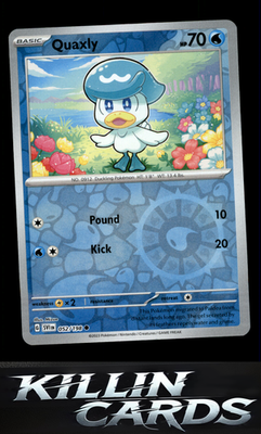 Reverse Holofoil Quaxly 052/198 Pokemon Common SV01: Scarlet & Violet Base Set C