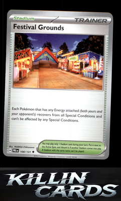 Festival Grounds 108/131 Pokemon Uncommon SV: Prismatic Evolutions Card NM