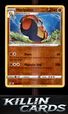 Reverse Holofoil Hariyama 098/196 Pokemon Uncommon SWSH11: Lost Origin Card NM