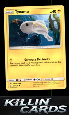 Tynamo (64) 64/236 Pokemon Common SM - Unified Minds Card NM
