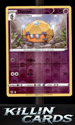 Reverse Holofoil Dottler 064/163 Pokemon Uncommon SWSH05: Battle Styles Card NM