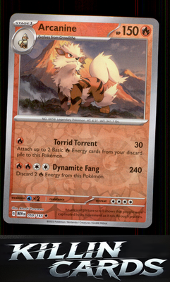 Reverse Holofoil Arcanine 059/165 Pokemon Uncommon SV: Scarlet & Violet 151 Card