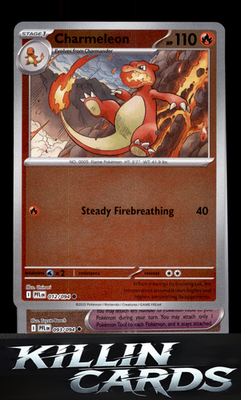 Reverse Holofoil Charmeleon 012/094 Pokemon Common ME02: Phantasmal Flames Card