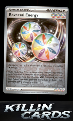 Reverse Holofoil Reversal Energy 192/193 Pokemon Uncommon SV02: Paldea Evolved C