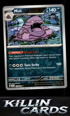 Reverse Holofoil Muk 127/198 Pokemon Uncommon SV01: Scarlet & Violet Base Set Ca