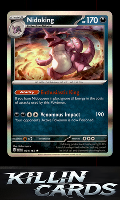 Nidoking - 034/165 034/165 Pokemon Rare SV: Scarlet & Violet 151 Card NM