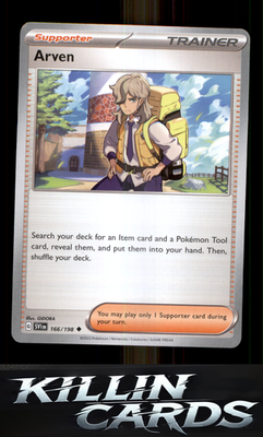 Arven - 166/198 166/198 Pokemon Uncommon SV01: Scarlet & Violet Base Set Card NM