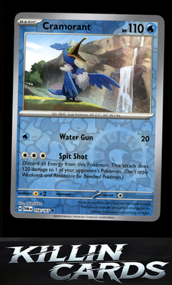 Reverse Holofoil Cramorant - 058/167 058/167 Pokemon Uncommon SV06: Twilight Mas