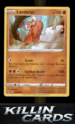 Landorus 148/264 Pokemon Holo Rare SWSH08: Fusion Strike Card NM