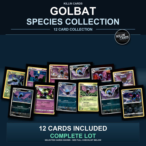 Pokemon TCG Golbat Species Collection 12 Different Cards