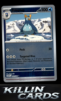 Reverse Holofoil Prinplup 028/094 Pokemon Common ME02: Phantasmal Flames Card NM
