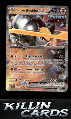 Iron Boulder ex - 099/162 099/162 Pokemon Double Rare SV05: Temporal Forces Card