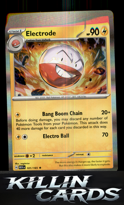 Electrode 101/165 Pokemon Rare SV: Scarlet & Violet 151 Card NM
