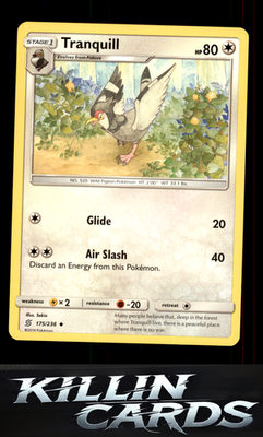Tranquill 175/236 Pokemon Uncommon SM - Unified Minds Card NM