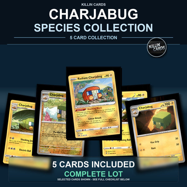 Pokemon TCG Charjabug Species Collection 5 Different Cards