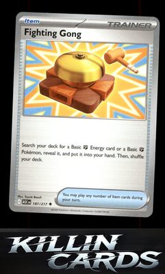 Fighting Gong 187/217 Pokemon Uncommon ME: Ascended Heroes Card NM