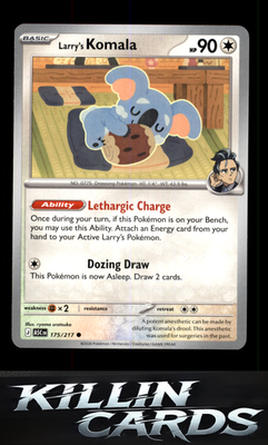 Larry's Komala 175/217 Pokemon Common ME: Ascended Heroes Card NM