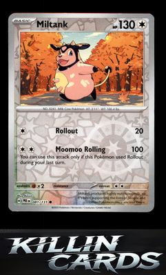 Reverse Holofoil Miltank 081/131 Pokemon Common SV: Prismatic Evolutions Card NM