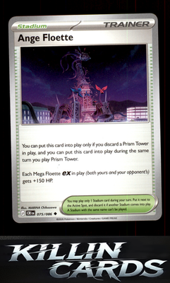 Ange Floette 075/086 Pokemon Uncommon ME04: Chaos Rising Card NM