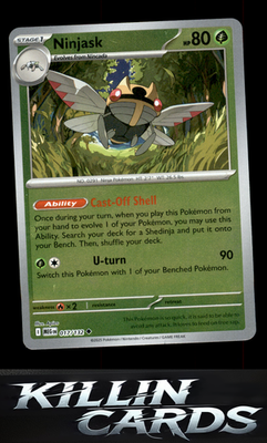 Reverse Holofoil Ninjask - 017/132 017/132 Pokemon Uncommon ME01: Mega Evolution