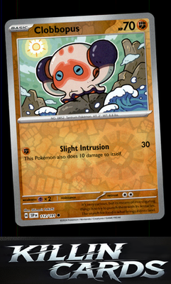 Reverse Holofoil Clobbopus - 112/191 112/191 Pokemon Common SV08: Surging Sparks