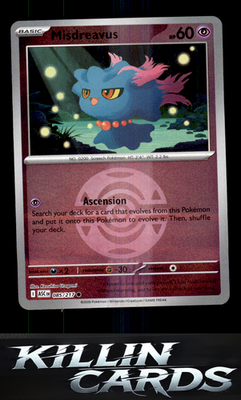Reverse Holofoil Misdreavus - 085/217 (Dusk Ball) 085/217 Pokemon Common ME: Asc