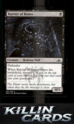 Barrier of Bones 61 Magic C Guilds of Ravnica Card NM