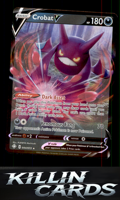 Crobat V 044/072 Pokemon Ultra Rare Shining Fates Card NM