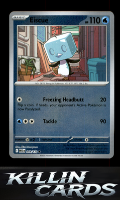 Reverse Holofoil Eiscue 044/132 Pokemon Common ME01: Mega Evolution Card NM