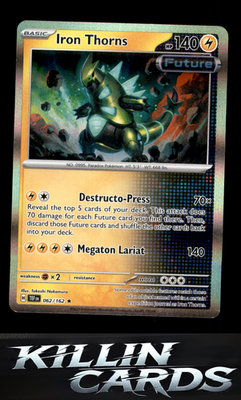 Iron Thorns 062/162 Pokemon Rare SV05: Temporal Forces Card NM