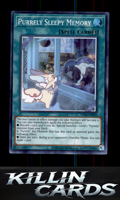 Purrely Sleepy Memory OP24-EN010 YuGiOh Super Rare OTS Tournament Pack 24 Card N