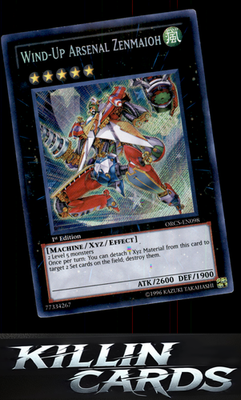 1st Edition Wind-Up Arsenal Zenmaioh ORCS-EN098 YuGiOh Secret Rare Order of Chao