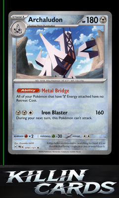 Archaludon (Poke Ball Pattern) 070/131 Pokemon Rare SV: Prismatic Evolutions Car