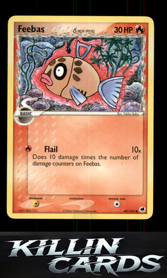 Feebas (Delta Species) 49/101 Pokemon Common Dragon Frontiers Card LP