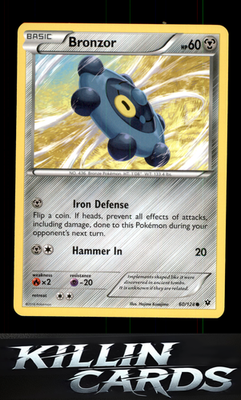 Bronzor 60/124 Pokemon Common XY - Fates Collide Card NM