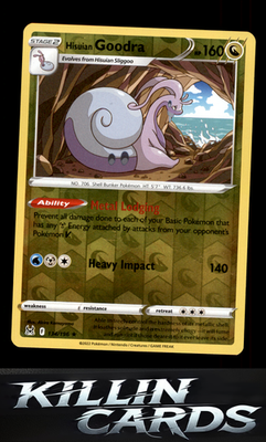 Reverse Holofoil Hisuian Goodra 134/196 Pokemon Holo Rare SWSH11: Lost Origin Ca
