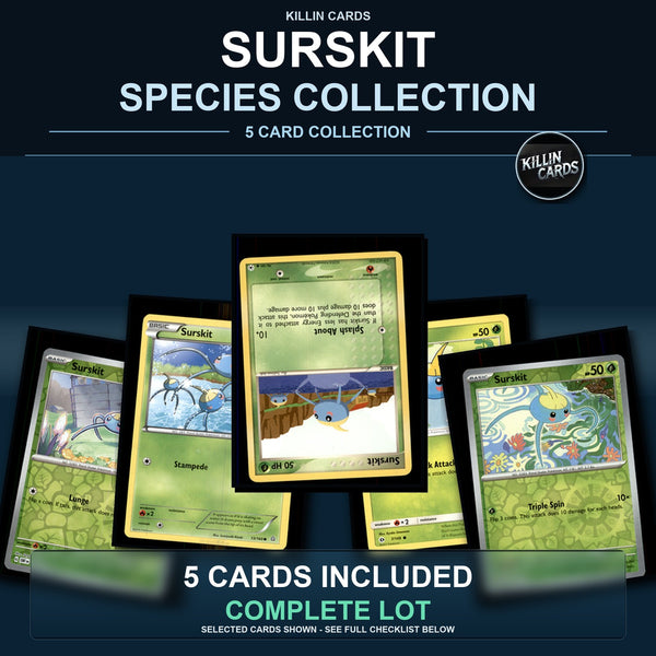 Pokemon TCG Surskit Species Collection 5 Different Cards